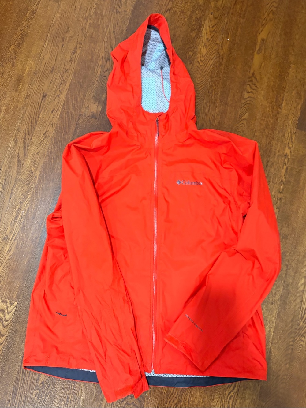 Columbia Men's Omnitech Orange Rain Jacket